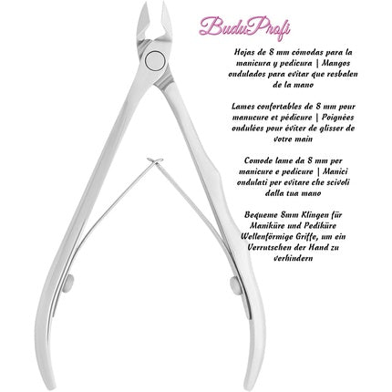 Unghiera cuticule Staleks Pro Expert, 11cm, argintiu
