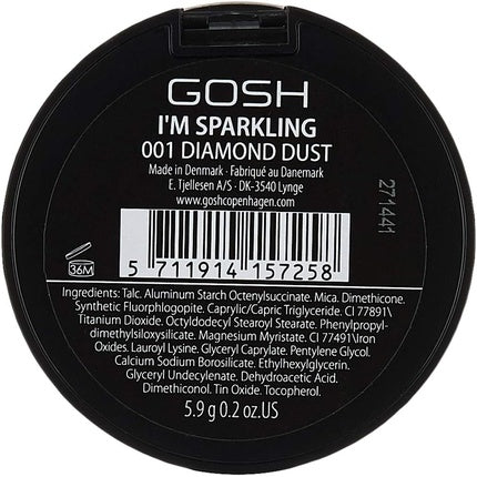Pudră iluminatoare, Gosh Copenhagen, Sparkling Diamond Dust, 5.5 g