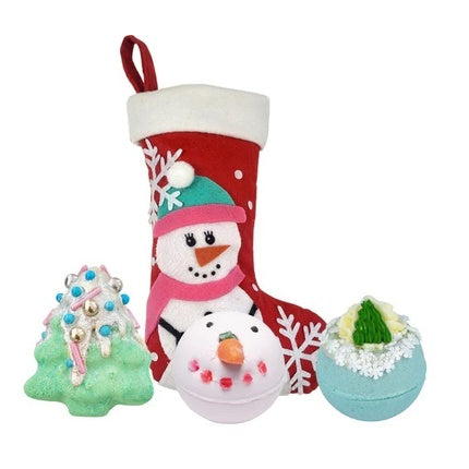 Set cadou Bomb Cosmetics Snowlady Stocking Set, 344 g