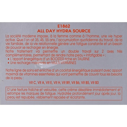 Cremă Față, Ericson, Vitamin Energy, argintiu