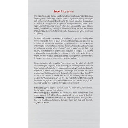 Ser facial, 3LAB, Super Face Serum, 35 ml