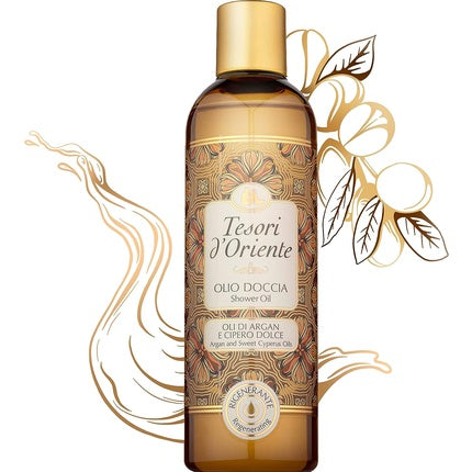Ulei de duș, Tesori D'Oriente, 250ml, argan și chiparos dulce