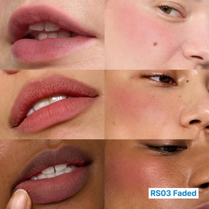 Fwee Blurry Pudding Pot Airbrushed Blush & Lip, RS03 Faded, roz, pudră
