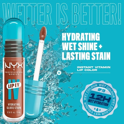 Lip Gloss, NYX, Lip IV, maro, hidratant