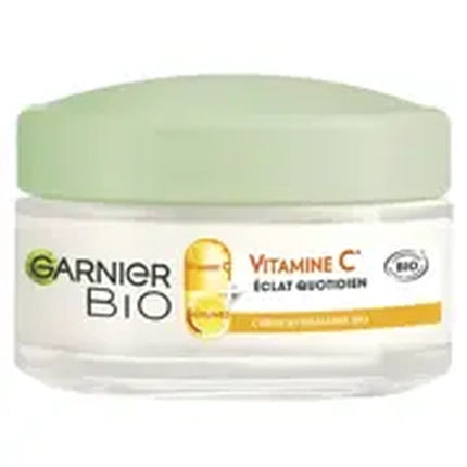 Crema de zi pentru față, Garnier, Bio Daily Radiance, cu Vitamina C organică, 50ml