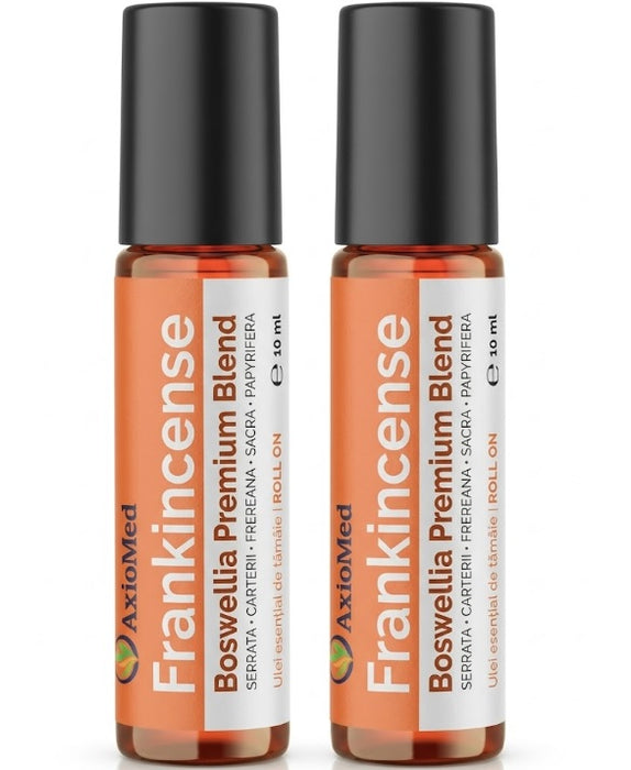 AxioMed Frankincense Oil Roll-On – ulei esential de tamaie cu 5 specii Boswellia – 20 ml
