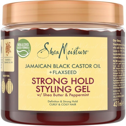 Gel de coafat SheaMoisture Jamaican Black Castor Oil Strong Hold, 431ml
