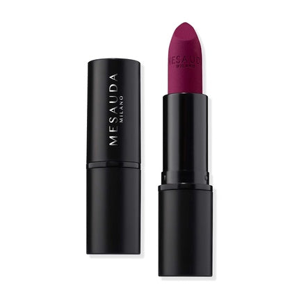 Ruj Matte Mesauda Milano - Romance, Culoare Roz-Maro, Ambalaj Negru Mat