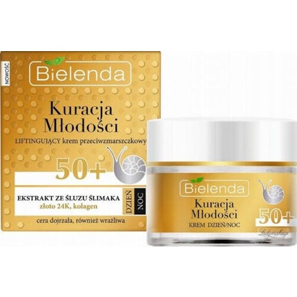 Cremă anti-rid, Bielenda, Kuracja Młodości, 50ml