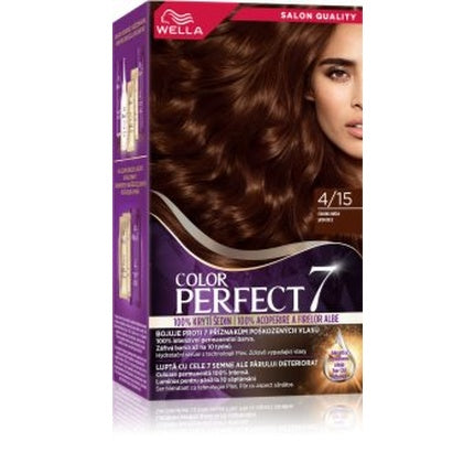 Vopsea de păr Wella Color Perfect 4/15 Maro mediu, 190 g