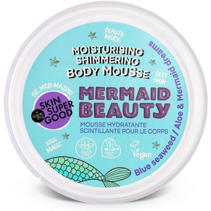 Mousse Exfoliantă pentru Corp, Natura Siberica, Skin Super Good Mermaid Beauty, 250ml, Albastru-verzui
