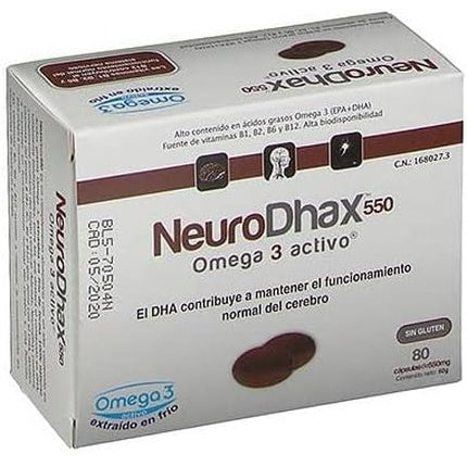 Epadhax NeuroDhax Omega 3, 550mg, 80 Capsule
