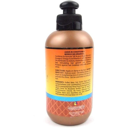Silicon Mix Argan Oil Leave In, 235g, Ambalaj brun, Pompă neagră