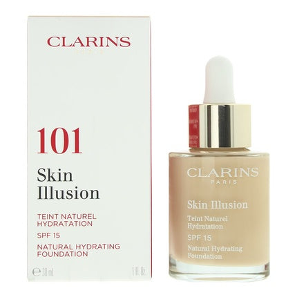 Fundație Clarins Skin Illusion SPF 15, culoare Linen, 30ml