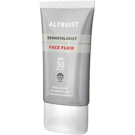 Fluid protecție solară, Altruist, SPF 50, alb
