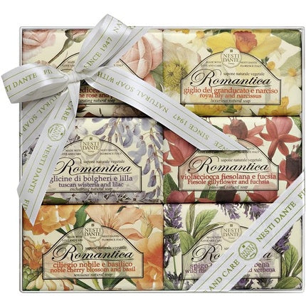 Set săpunuri Nesti Dante Romantica Florentine Rose & Peony, 6 bucăți