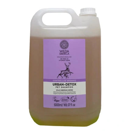 Șampon pentru animale, Natura Siberica, Wilda Urbandetox, ambalaj 5000 ml, culoare mov