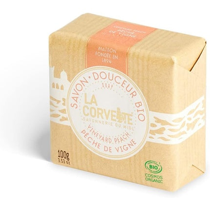 Săpun La Corvette, Gentle Soap Organic Vineyard Peach, 100g