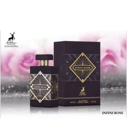 Parfum Eau De Parfum, Maison Alhambra, Infini Rose, negru
