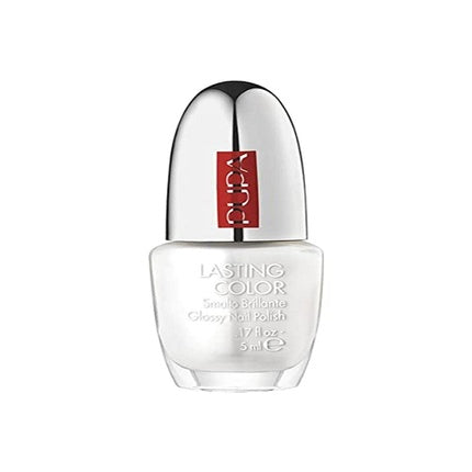 Lac de unghii, Pupa Milano, Lasting Color N.102, alb sidefat