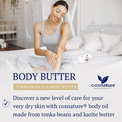 Cosnature Body Butter Tonka Bean, Karité, 200ml, cremă hidratantă