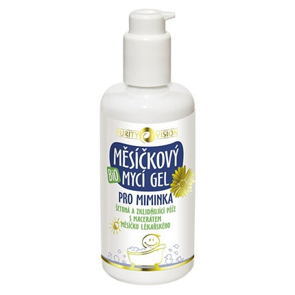 Gel de curățare Bio Calendula, Purity Vision, pentru bebeluși, 200 ml