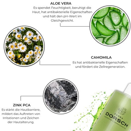 Spumă de curățare, Farma Dorsch, Aloe Vera, verde
