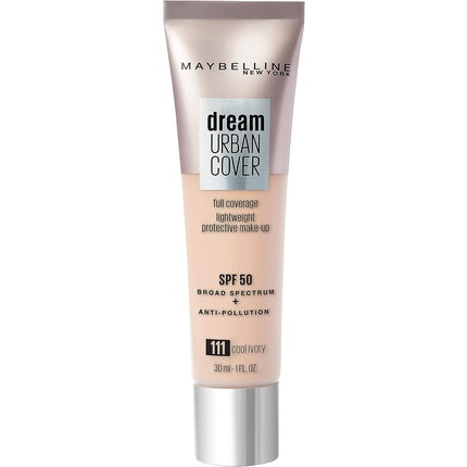 Fond de ten, Maybelline New York, Dream Urban Cover, Cool Ivory, SPF 50, 30 ml