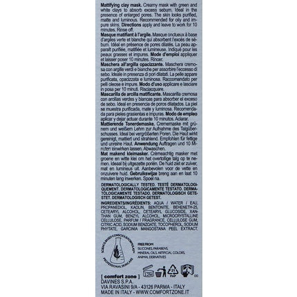 Masca de Argilă, Comfort Zone, Active Pureness, cremă 60ml