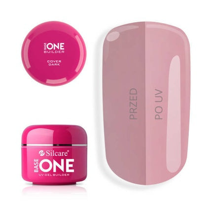 Gel unghii, Silcare, Base One Cover, roz pal, 5g