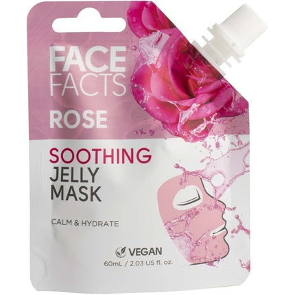 Masca gel 2 in 1, Face Facts, Rose, 60ml
