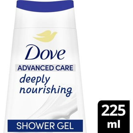 Gel de duș Dove Deeply Nourishing, alb cu capac albastru, 225 ml