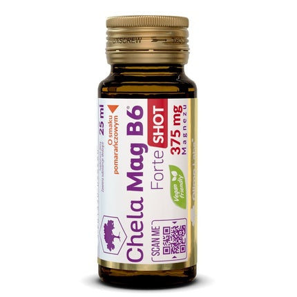 Supliment alimentar Olimp Laboratories Chela-Mag B6 Forte Shot, 25 ml, 375 mg Magneziu, gust portocaliu