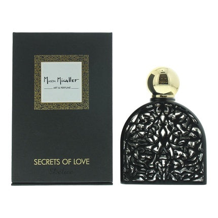 Parfum M. Micallef Secret Of Love Delice, EDP 75ml pentru femei, sticlă neagră decorativă cu dop auriu