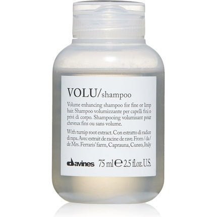Davines Volu Shampoo Travel Size 75ml, transparent, cu dop flip-top