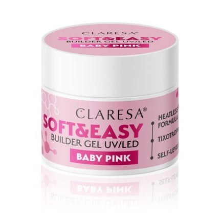 Gel de construcție Claresa Soft&Easy Baby Pink, 45g