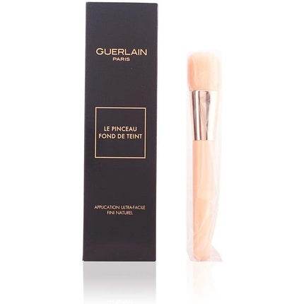 Pensulă Machiaj Guerlain Le Pinceau Fond de Teint, Culoare Bej, Design Rotunjit