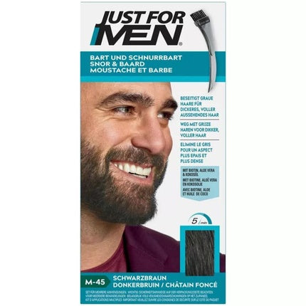 Șampon și Balsam Just For Men, M45 Căprui Închis, 28g
