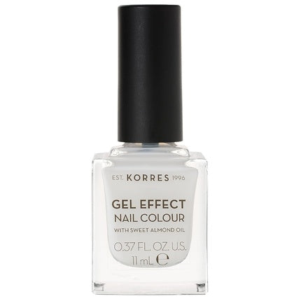 Smalt pentru unghii Korres Sweet Almond Nail Colour 02 Porcelain White 11ml