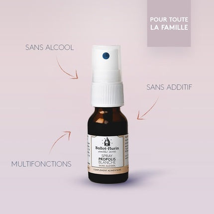 Ballot-Flurin Spray Propolis Albă Fără Alcool 60 ml