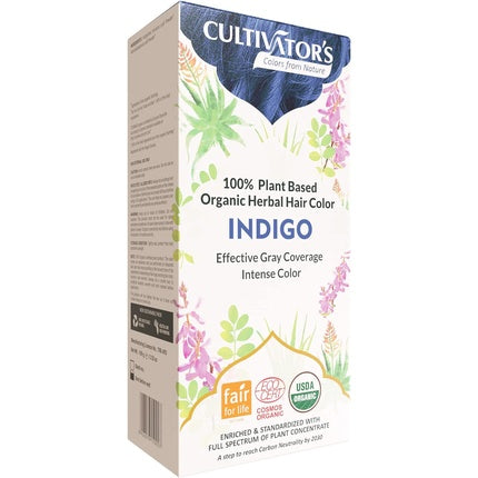 Vopsea de păr, Cultivator's, Indigo, organică
