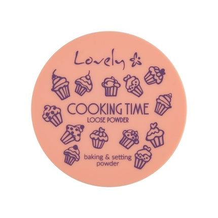 Pudră Loasă Lovely Cooking Time, design cupcakes, culoare roz pal