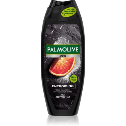 Gel de Duș Palmolive Men Energizing, Cutie Neagră, Citrice și Extract de Magneziu