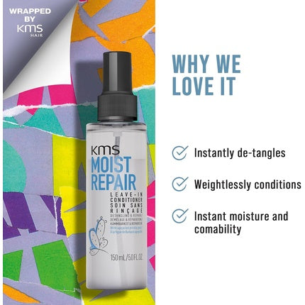 Set Îngrijire Păr KMS Moist Repair, Șampon 300ml + Balsam Lăsat în Păr 150ml