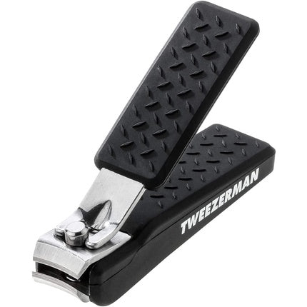 Tweezerman Precision Grip Fingernail Clipper, Negru, Oțel inoxidabil