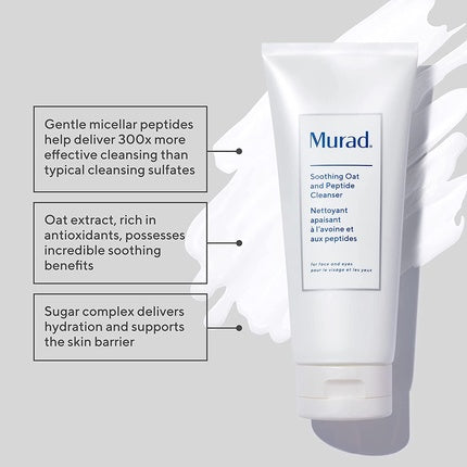 Lapte Demachiant Murad, Soothing Oat and Peptide, alb, 200ml