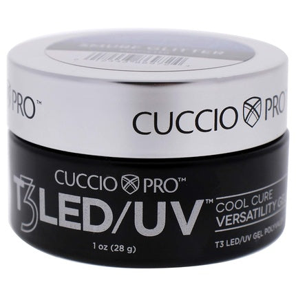 Gel de unghii Cuccio T3 LED/UV Cool Cure - Smurf Glitter - 1 Oz