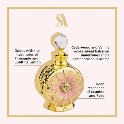 Extrait De Parfum, Swiss Arabian, Amaali, floral, sticlă aurie
