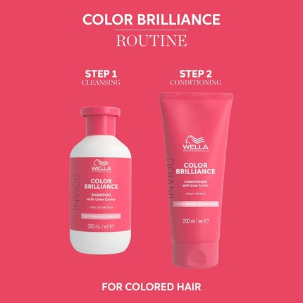 Set Îngrijire Păr, Wella, Color Brilliance, roșu