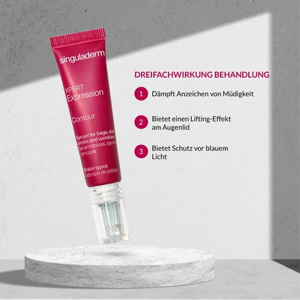 Gel Contur Ochi, Singuladerm, XPERT, 30ml, roșu
